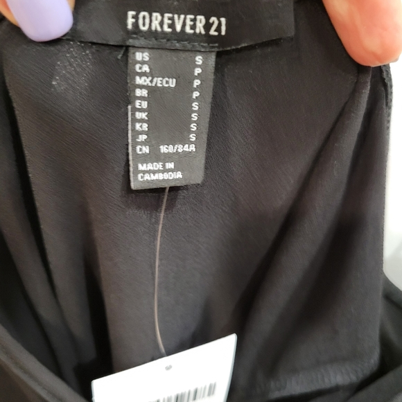 NWT Forever 21 Black Bodysuit - Picture 5 of 6